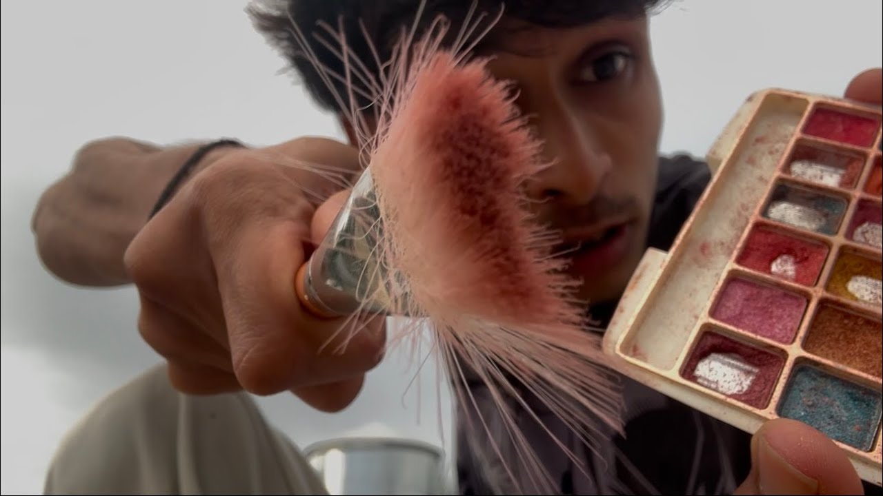 ASMR aggressively & directly screen Painting your face FAST 🎨