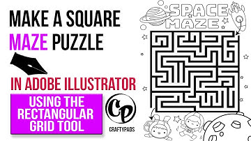 Make a Square Maze Puzzle Page in Adobe Illustrator.