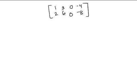 solutions of Ax = 0 in parametric vector form | linear algebra