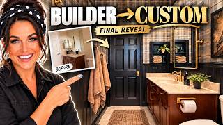 I Turned This Small Builder-Grade Bathroom Into a Custom Space!
