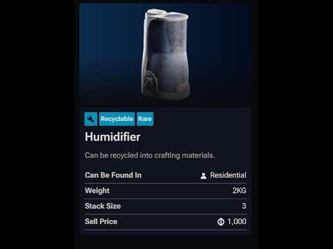 ARC Raiders humidifier Location - YouTube