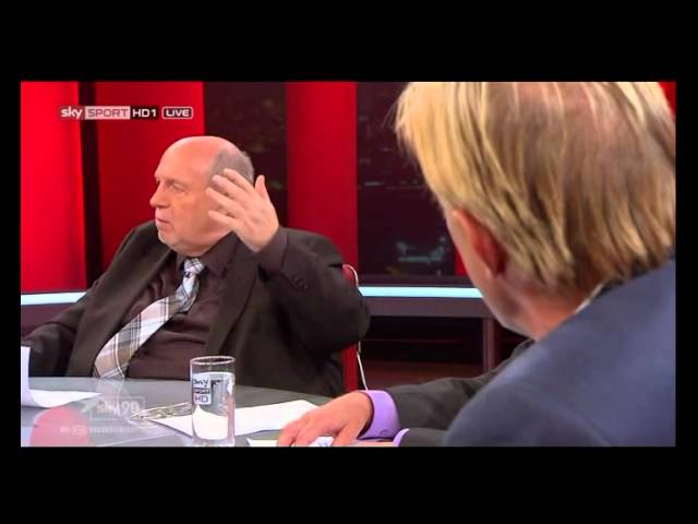 Christoph Daum wuetend in TV Talk wegen Koks Skandal - 23.9.2012 Die Fussballdebatte