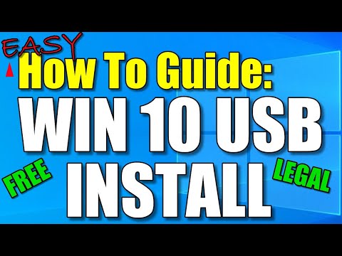 How To Create And Use Bootable USB Drive To Install Windows 10 Free & Legally