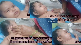 Baby Bathing Video Indian Style