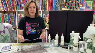 2025 Central Kansas Quilt Shop Hop - Demo for Acorn ￼Precision Fabric Treatment and Glue