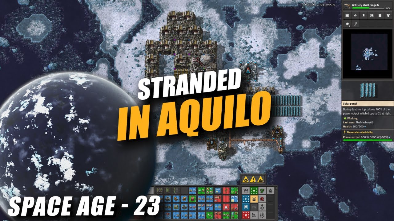 Stranded In Aquilo |23| Factorio SPACE AGE - YouTube