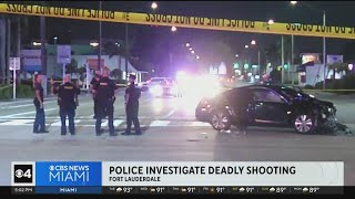Car riddled with bullets crashes in Fort Lauderdale, one dead