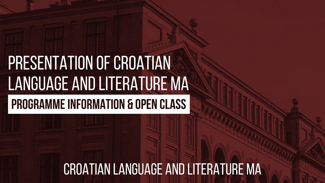 Croatian Language and Literature MA
