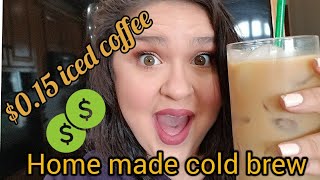 Easy iced coffee recipe l Sugar Free cold brew at home!