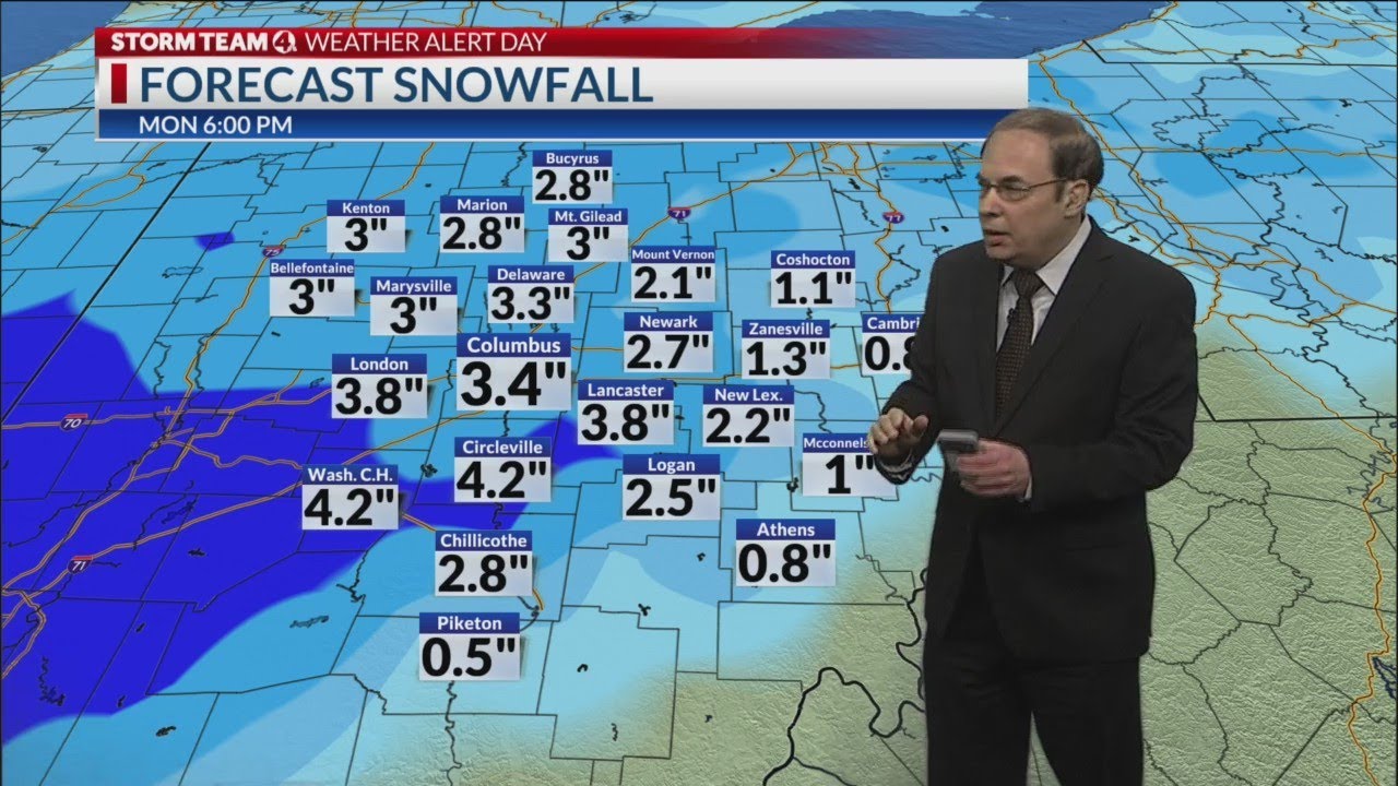 Tracking the next winter storm: How much snow could we see in Columbus ...