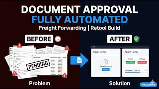 Zero Manual Document Chasing — Custom Compliance Portal Built in Retool | Freight Forwarding