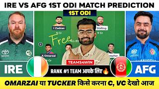 IRE vs AFG Dream11 Team, IRE vs AFG Dream11 Prediction, Ireland vs Afghanistan Dream11 1st ODI Today screenshot 1