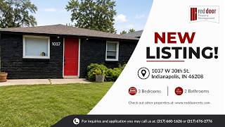 3-Bedroom Home for Rent in Indianapolis, IN | 1037 W. 30th St.