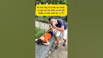 Bố vẽ đầy mặt con rồi bảo là tranh ma thuật | troll bố con