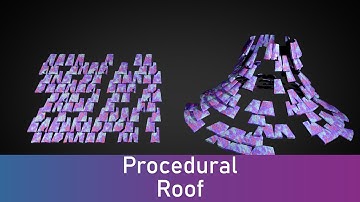 Simple Procedural Roof - Geometry Nodes 3.2 | Timelaps