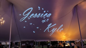 Animated wedding monogram gobo