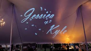 Animated wedding monogram gobo