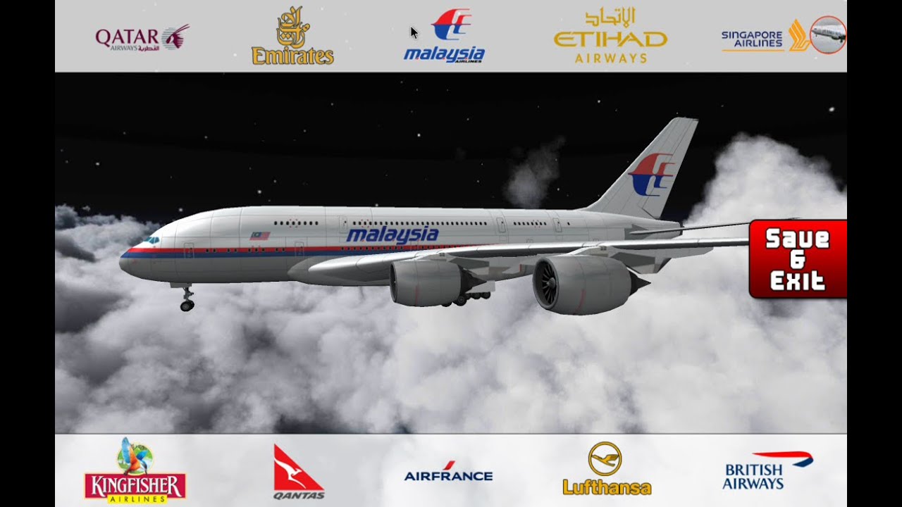 Flight 787 - Advanced - Airbus A380-[SINGAPOR Airlines-MALAYSIA Airlines-LUFTHANSA-BRITISH Airways]