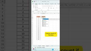 Excel COUNT Function 🔥 | Count Numbers Instantly #Shorts #excel #exceltips #exceltricks #exceltutori