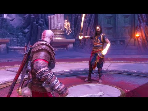 Kratos Vs Tyr Battle Of The God Of War's All Boss Fights - God Of War Ragnarok Valhalla DLC 2023 PS5