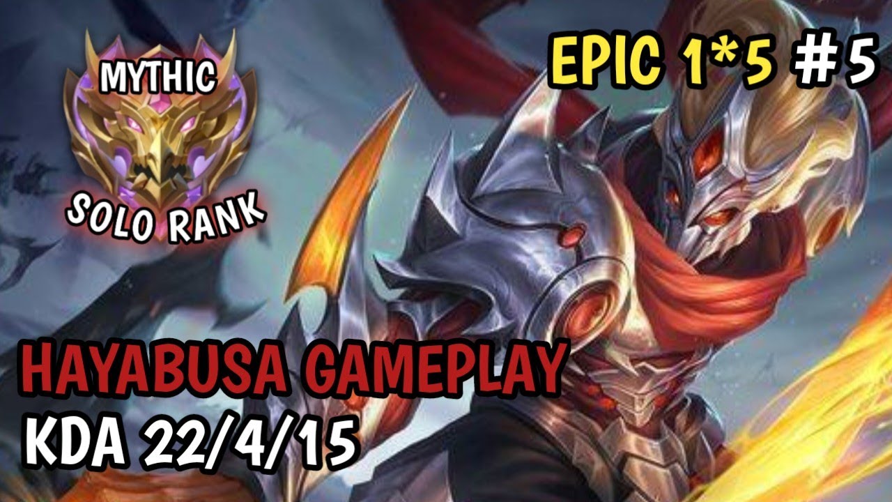 SOLO RANK TO MYTHIC EPISODE 5 | NO CUT NO EDIT GAMEPLAY | HAYABUSA ANNUAL STARLIGHT | MOBILE LEGENDS