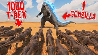 How Many T-REX to KILL GODZILLA!? - Ultimate Epic Battle Simulator 2 screenshot 3