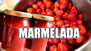 DOMÁCÍ JAHODOVÁ MARMELÁDA, JAK SI UVAŘIT MARMELÁDU, MARMELÁDA VIDEORECEPT, JEDNODUCHÝ RECEPT