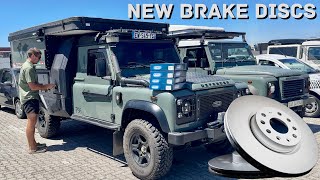 Brake Disc change out. - 2010 DEFENDER -  (Technical video)