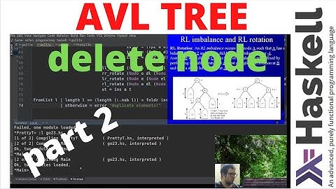 AVL tree deletion with haskell