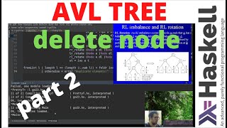 AVL tree deletion with haskell