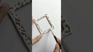 Diy frame 🖼️ how to make vintage frame #frame #viral #trending #diy #craft