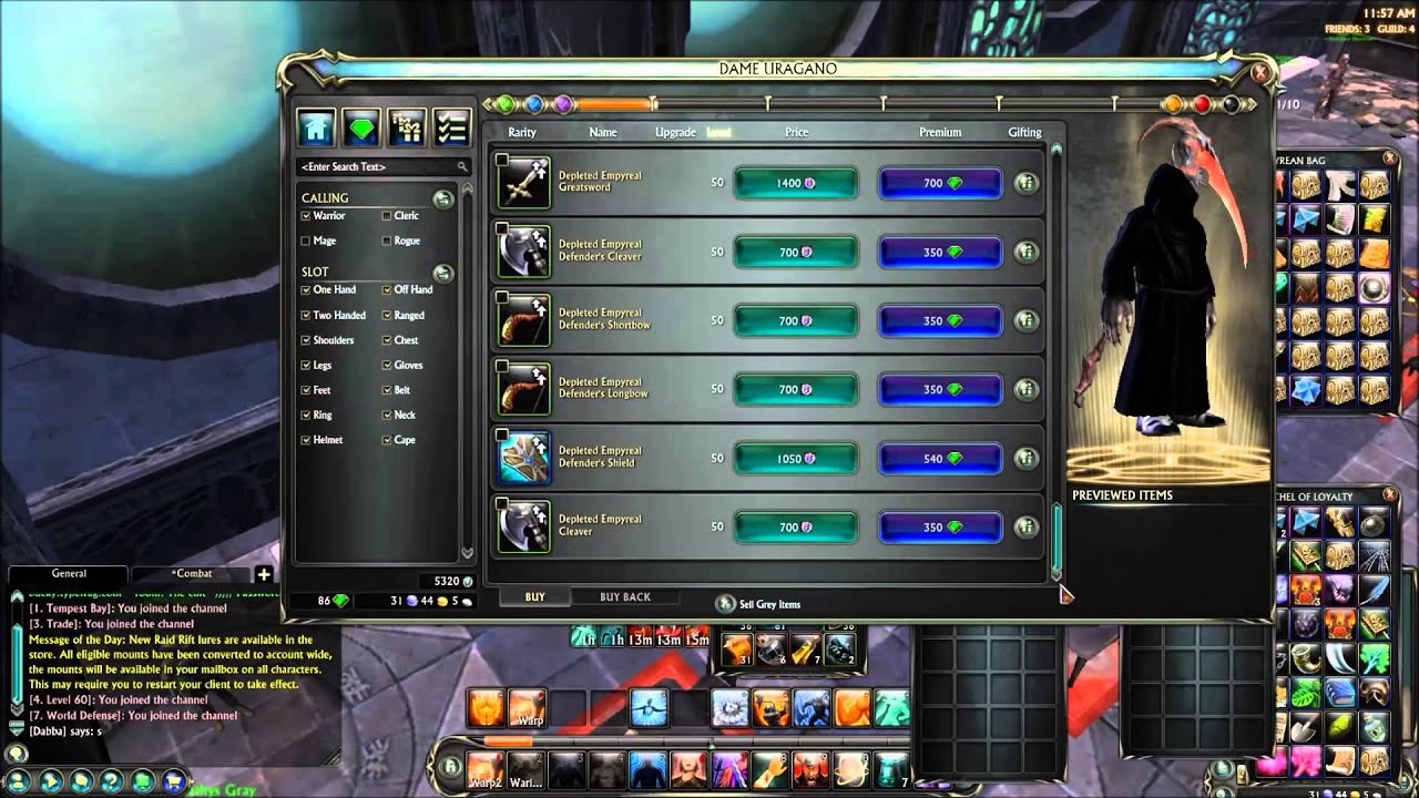 Rift - How to Convert Empyreal Sourcestones to Infinity Stones