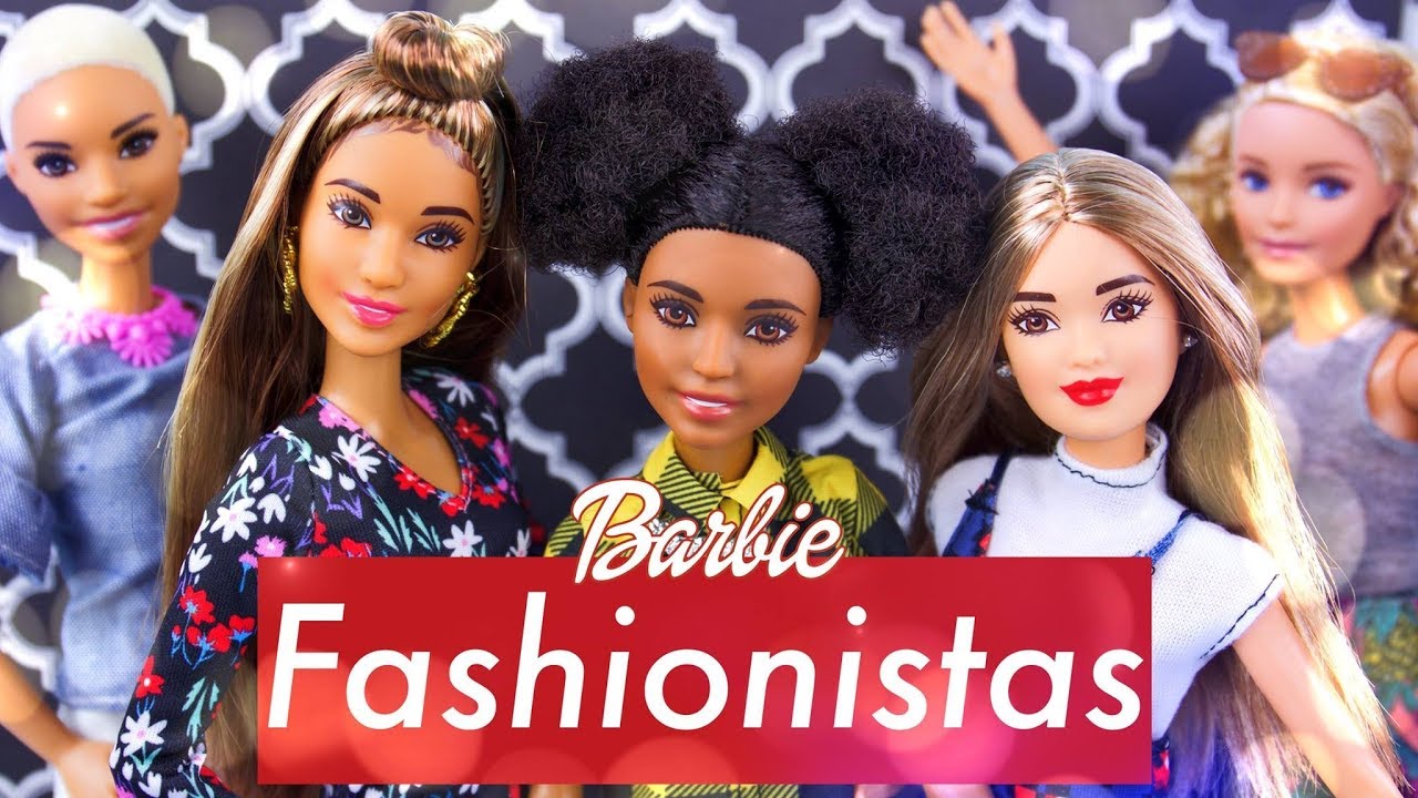 Unbox Daily Barbie Fashionista Mega Haul Petit Curvy Tall All New Hair Styles Fashion Youtube - new barbie body shape curvy 1 roblox