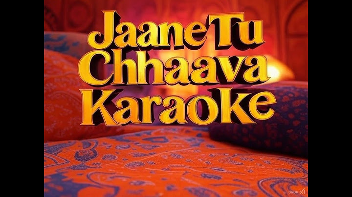 Jaane Tu - Chhaava - Arijit Singh - Karaoke With Scrolling Lyrics