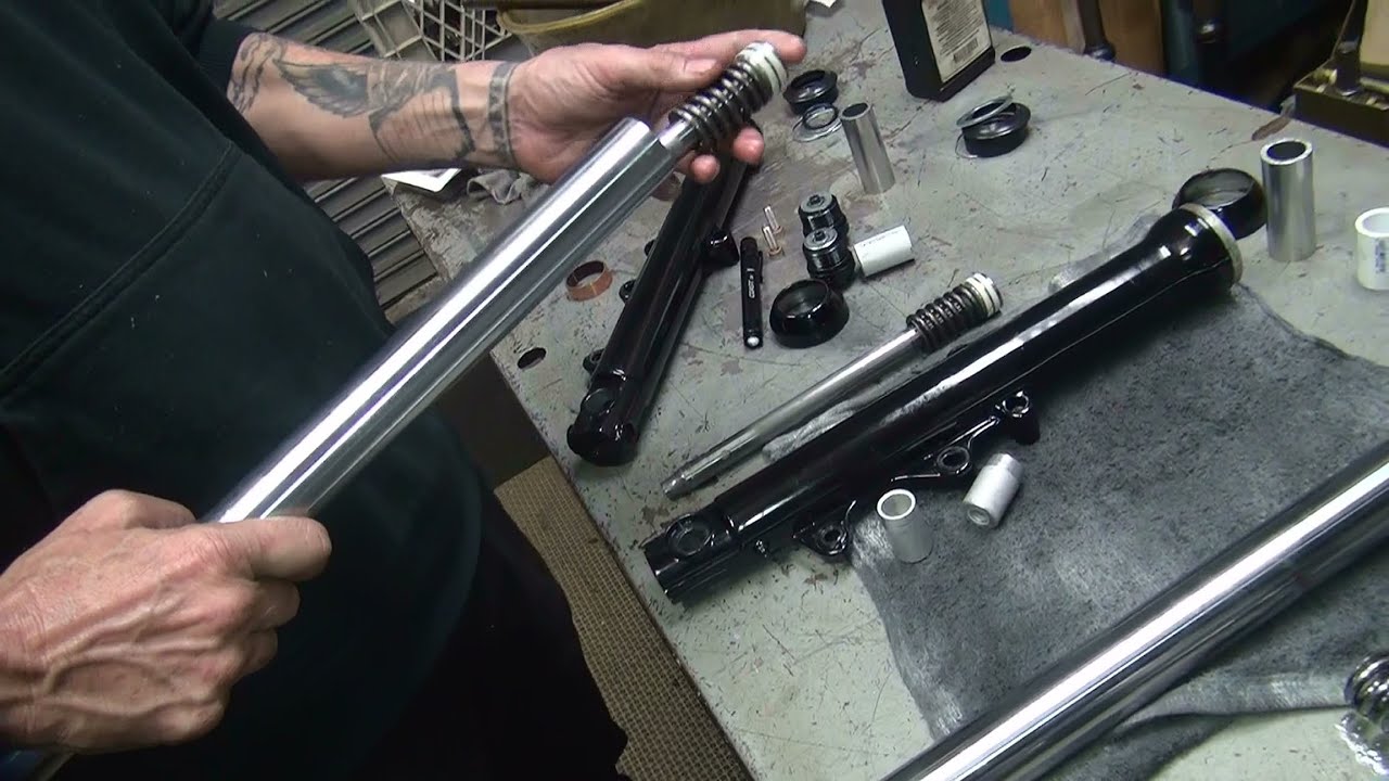 103 1987 fxr xl 39mm fork tube swap rebuild sportster dyna fxd harley