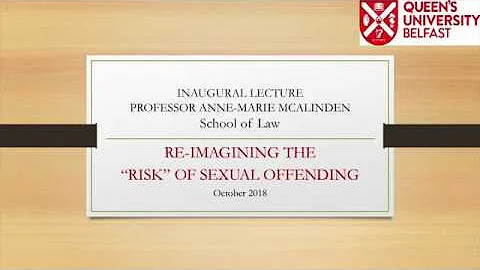 Inaugural Lecture - Anne-Marie McAlinden