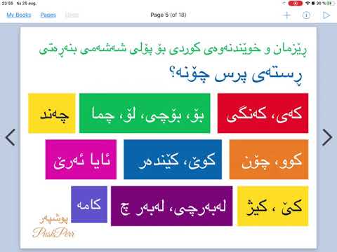 ڕێزمان و خوێندنەوەی كوردی بۆ پۆلی شەشەمی بنەڕەتی لاپەڕە ١١ تا ١٥ Kurdi Poly 6 Lapere 11 15