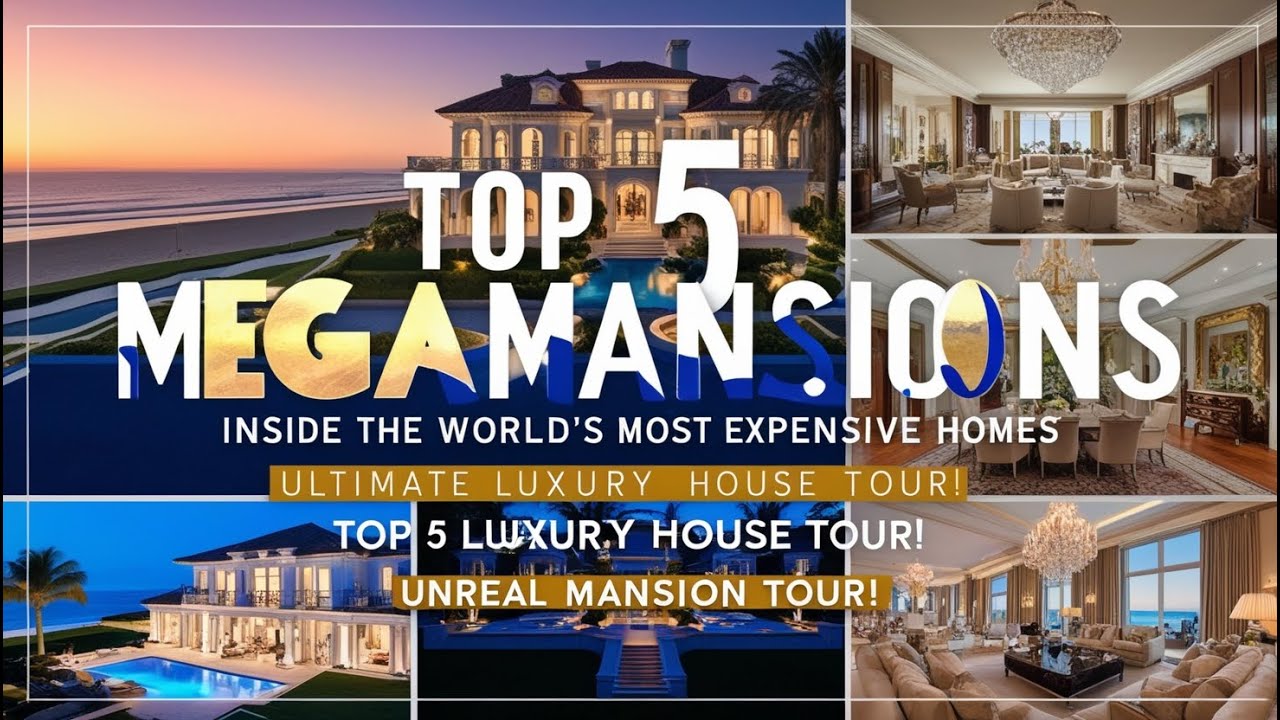 Top 5 Most Expensive Mega Mansions | Luxury House Tour #viralvideo ...
