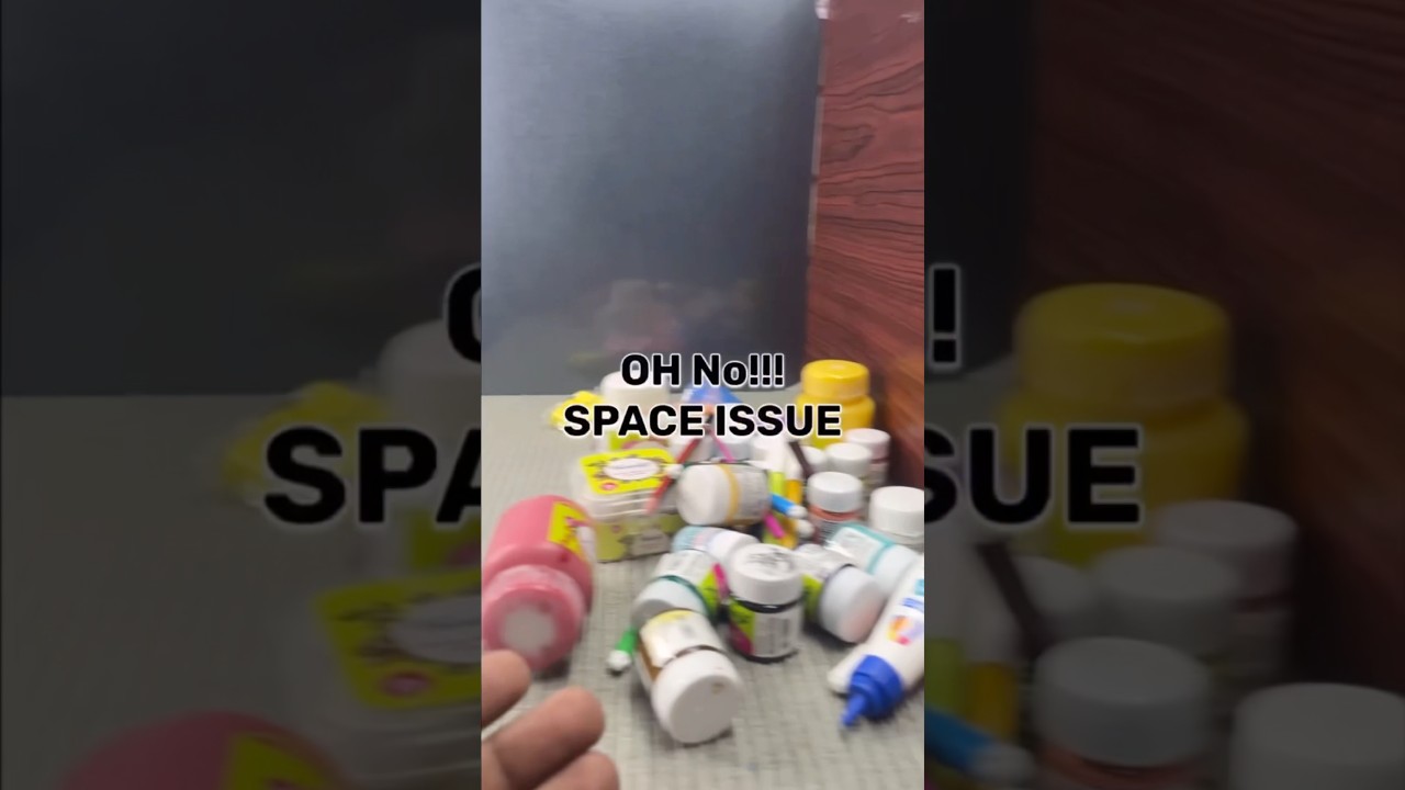 Oh No!! Space Issue | DIY PAINT ORGANIZER 🎨🖌️ 