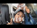 VLOG | I got tape ins + 1wk hair update