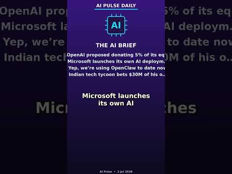 OpenAI proposed donating 5% of its eq — AI news today #Shorts