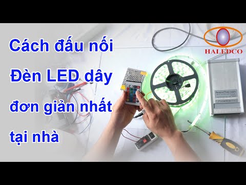 Video: Làm thế nào để bạn đấu dây một đèn LED 12 volt?