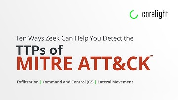 Using Zeek/Bro To Discover Network TTPs of MITRE ATT&CK™ Part 1
