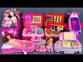 15 Minutes Satisfying with Unboxing Barbie Bathtub Toys &amp; Pink Car Set Review Toys | ASMR 