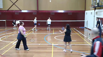 La Trobe Vets Badminton - Janice & Lyn Vs Karen & Mary (Women's Doubles)