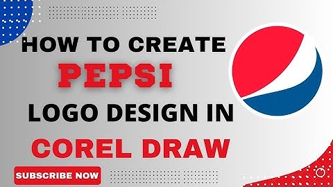 How to create Pepsi logo  design in Corel draw