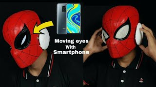 Moving eyes with Smartphone Diy spiderman mask @XperimentatHome