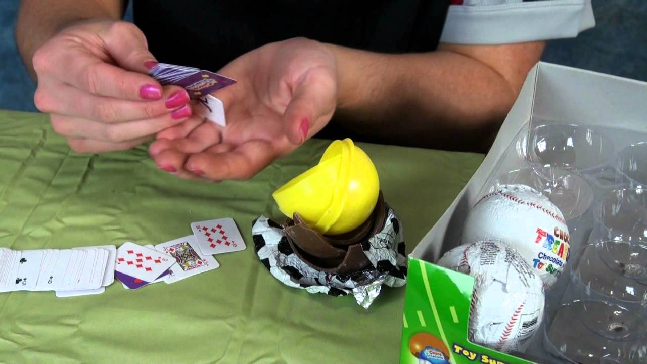 Opening Choco Treasure Surprise Eggs: Sports Edition Eggs