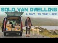 A day in the life of a solo girl van dweller