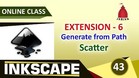 Inkscape - 43 - Extension - 6 - Generate from Path - Scatter